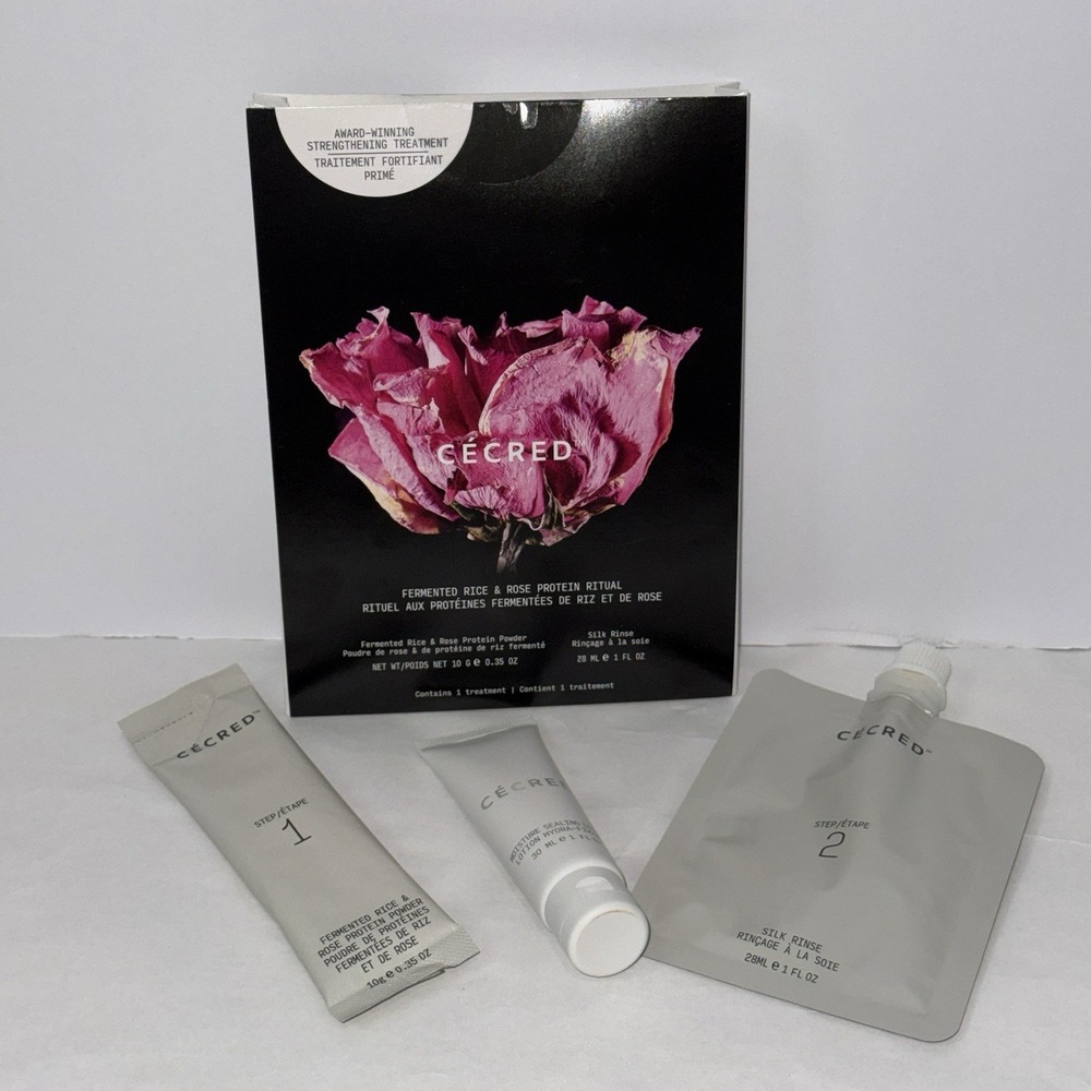 Cecred Hair Strengthening Kit Fermented Rice & Rose Protein Ritual 1‎ Treatment